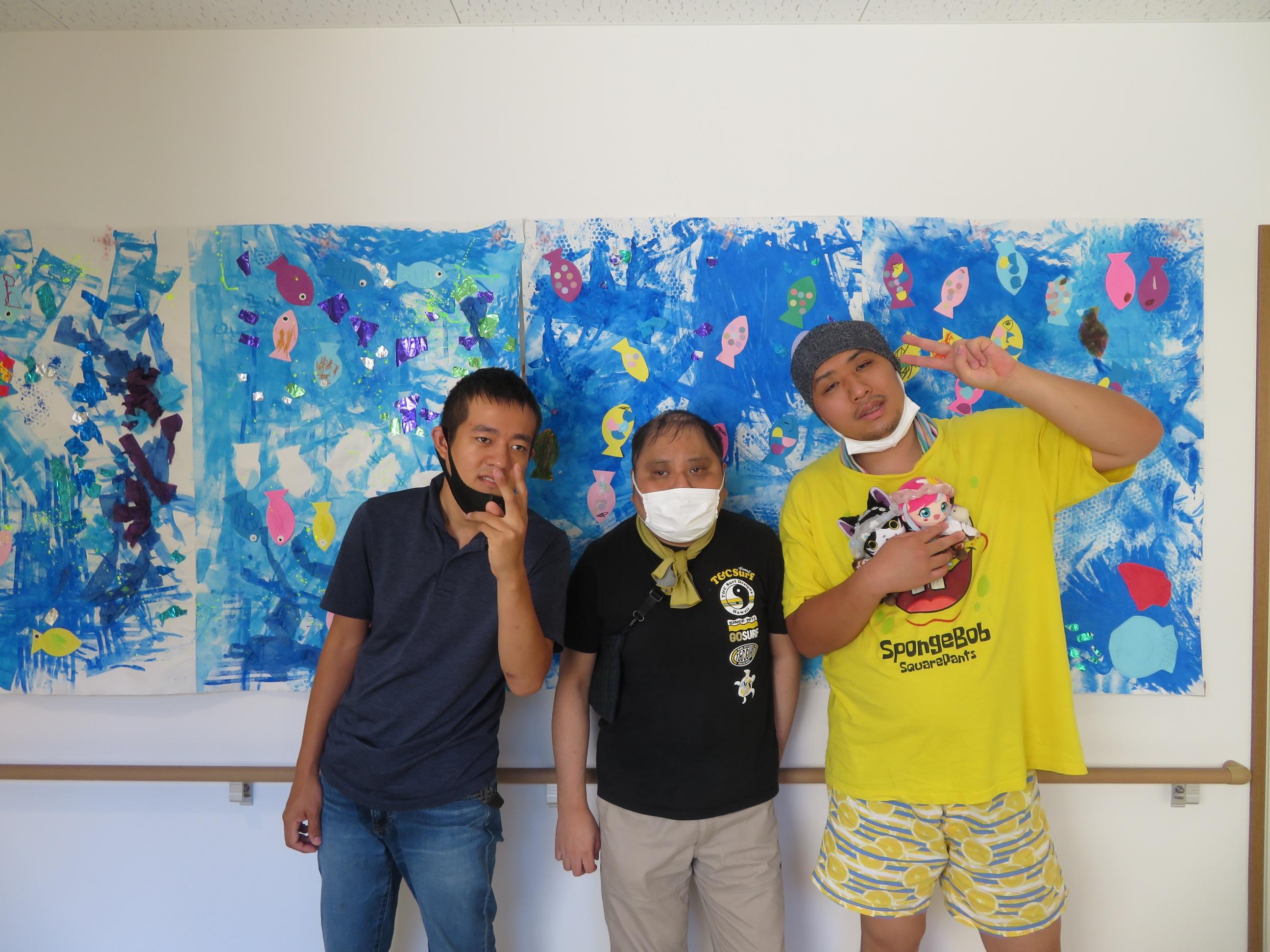 むこがわ特別支援学校の生徒さんの作品